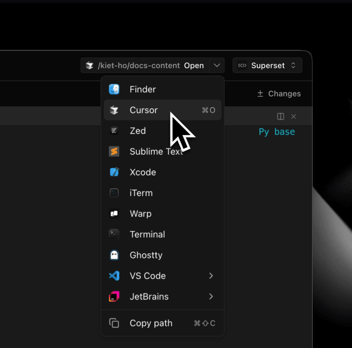 Open In Editor